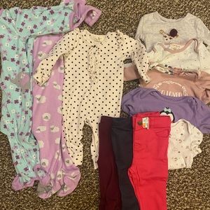 6-9 month baby girl winter Lot: includes Jessica Simpson, Carter’s
